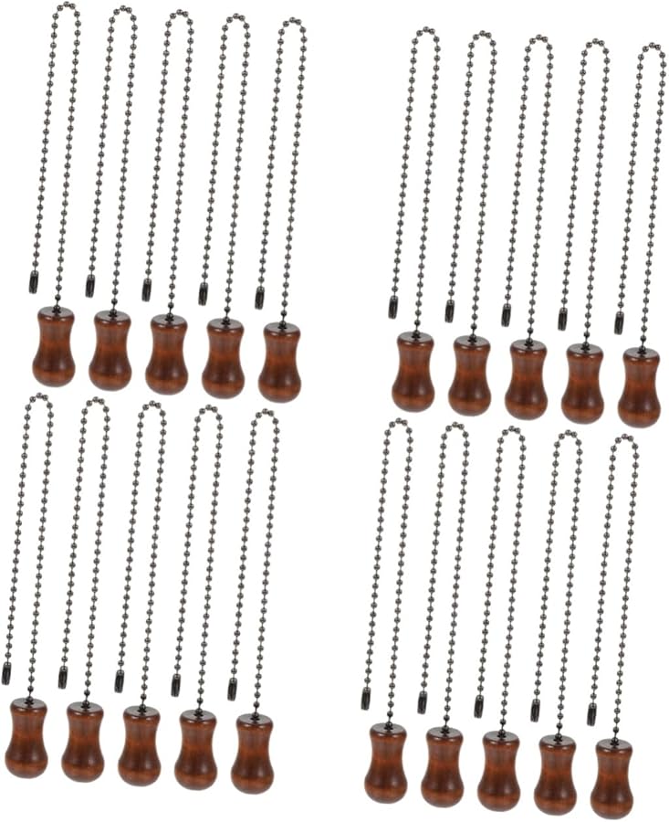 Vintage Beaded Pull Chain For Ceiling Fan And Lamp 20PCS Gold Easy Install Home Decor - Image 1